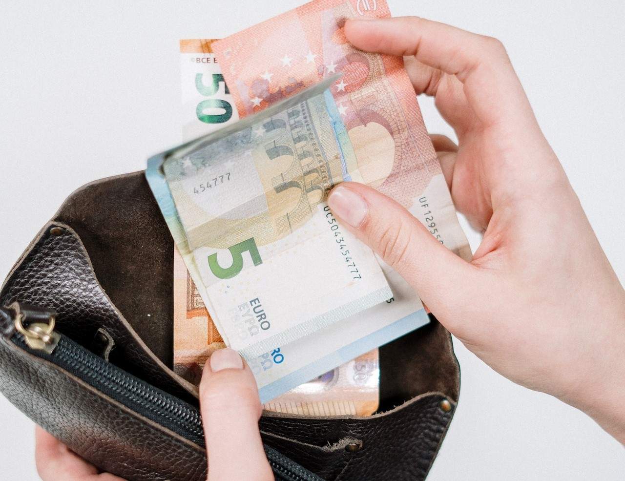 client porte monnaie billets