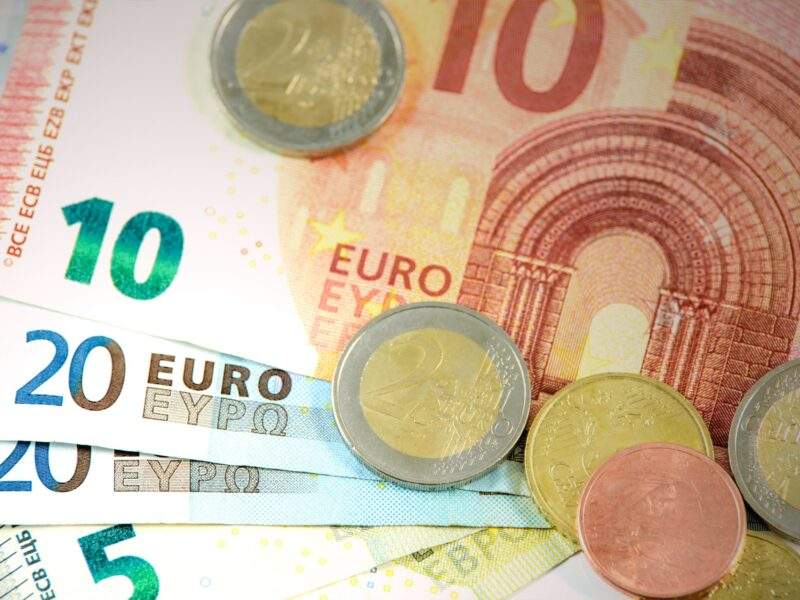 Billets et pièces en euros